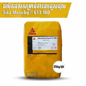 Sika MonoTop®-613 IND 20kg - ម្សៅស៊ីម៉ងត៍សម្រាប់ជួសជុលបេតុងរចនាសម្ព័ន្ធផ្សេងៗ