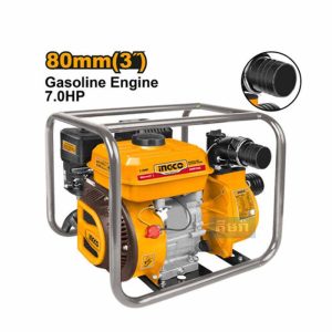 ម៉ូទ័រប៉ូមទឹក ប្រើសាំង​ មុខ 80mm - GWP302 ingco Gasoline water pump