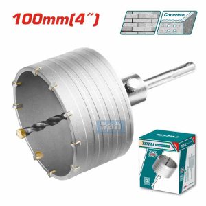 TAC431001 100mm (4") Total Hole Core Bit - ផ្លែចោះរុន្ធ 100mm TOTAL