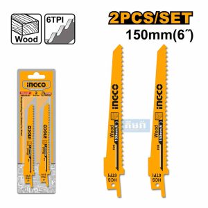SSB644D Ingco Reciprocating Saw Blade for Wood 150mm - ផ្លែម៉ូទ័រកាត់ត្រង់
