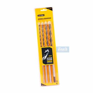 BCM463 Set of 4 long wood drill bits 6,8,10,12×300mm Uyustools - ផ្លែស្វានឈើរឈុត 4ដើម