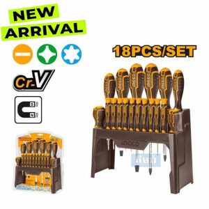 HKSD1828 Ingco 18 Pcs screwdriver and precision screwdriver set - ទុលណឺវីសឈុតមាន 18ដើម