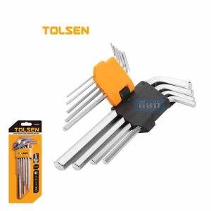 20049 Tolsen 9PCS EXTRA-LONG ARM HEX KEY SET - សោរតាន់ជ្រុង ឈុតមាន 9pcs