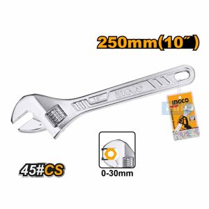 Adjustable Wrench Hand Tool Ingco 10"(250mm) HADW131102 - ម៉ាឡេតដៃ ingco 10"