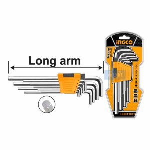 HHK11091 Ingco 9pcs Hex key - សោរតាន់ឈុតមាន 9គ្រាប់