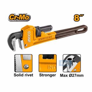 HPW0808 200mm(8") Ingco Pipe Wrench - ម៉ាឡេតមូលទិប 8'' (200mm) x 27mm