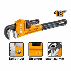 HPW0818 450mm(18") Ingco Pipe Wrench - ម៉ាឡេតមូលទិប 450mm