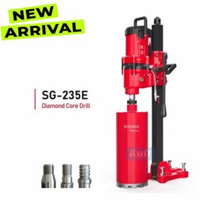 SG-235E SHONGO Diamond Core Drill - ម៉ូទ័រចោះបេតុង SG235E Reinforced Concrete : 230mm Brick Wall: 250mm