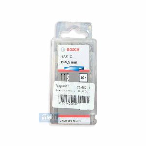 4.5mm HSS-G Metal Drill Bits, 10 Piece Pack (2608595061) – ផ្លែស្វានដែក​ BOSCH 4.5mm (10pcs)
