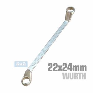 Powerdrive 22x24mm Star Wrench Wurth (5754305224) Single Unit - សោរមាត់ជញ្ចៀនកោងមានពីរលេខ 22x24