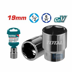 TOTAL Hexagonal socket 1/2" 19mm (THTST12191) - សោរគ្រាប់ 19mm ខ្លី