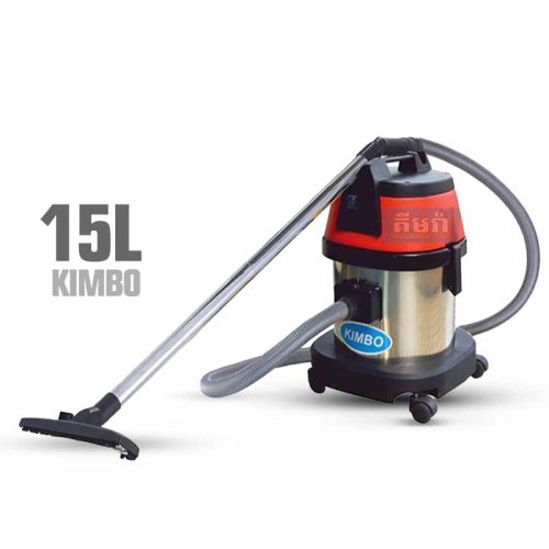 15L Stainless Steel Single Phase AS15 Kimbo Wet and Dry Vacuum Cleaner - ម៉ូទ័រប៉ូមធូលី KIMBO 15L