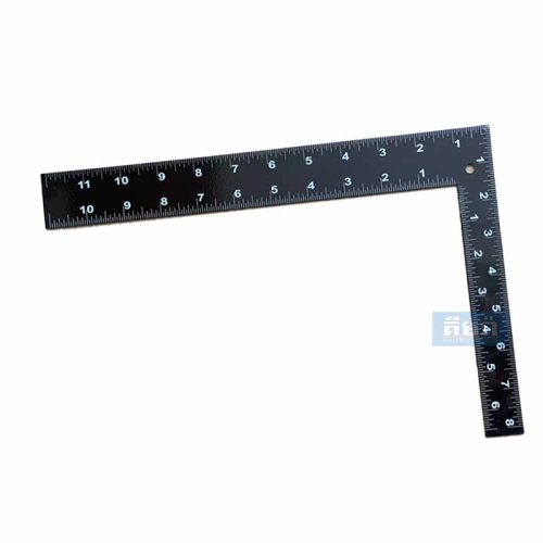 Blackened steel ruler 200mm*300mm BS181330 - ម៉ែត្រកែង/បន្ទាត់កែង 20x30cm
