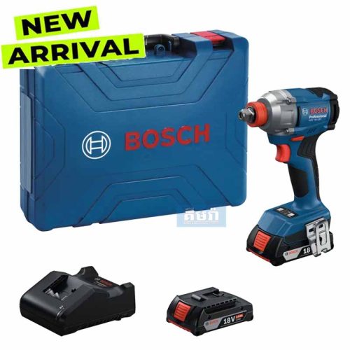 GDX 18V-285, Kit Cordless Impact Driver/Wrench - ម៉ូទ័រម៉ូលវ៉ាឡុងនិងបាញ់វីសប្រើថ្ម BOSCH  (06019N21K2)
