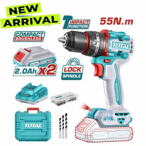 TIDLI20558E TOTAL Compact Brushless Cordless Impact Drill - ម៉ូទ័រស្វានបាញ់វីសប្រើថ្ម Total