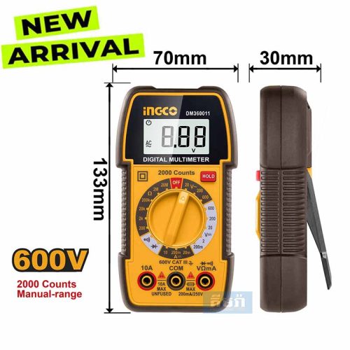 DM360011 Digital multimeter Ingco - អ៊ូមម៉ែត្រ ingco