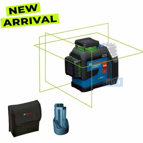GLL 90-33 XG Bosch Green Line Laser Set - ឡាស៊ែបន្ទាត់ពន្លឺបៃតង (06010655K0)