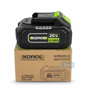 KRB20-4 ថ្មម៉ូទ័រ KOROL 20V -​ KOROL 20V Max 4.0Ah Lithium-Ion Battery Pack