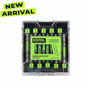 KRA105-65M ផ្លែបាញ់វីស - KOROL 10-Piece Double-Ended Magnetic Screwdriver Bit Set