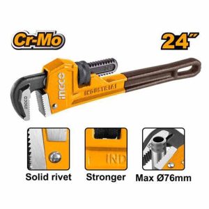 HPW0824 600mm(24") Ingco Pipe Wrench - ម៉ាឡេតមូលទិប 600mm