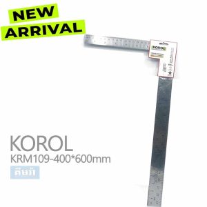 KRM109-400*600MM បន្ទាត់កែង - KOROL Stainless Steel Framing Square / Angle Ruler